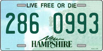NH license plate 2860993
