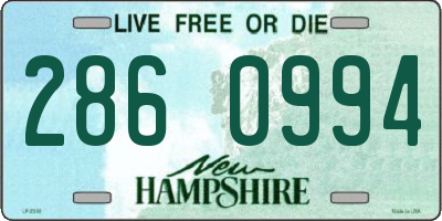 NH license plate 2860994