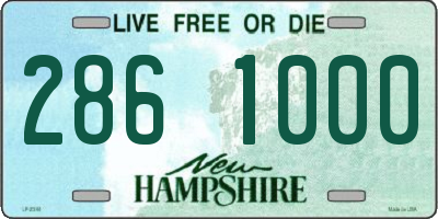 NH license plate 2861000