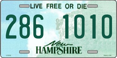NH license plate 2861010