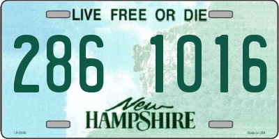 NH license plate 2861016