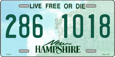 NH license plate 2861018