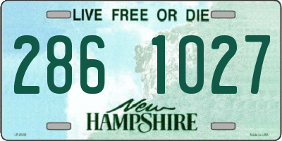NH license plate 2861027