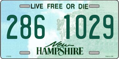 NH license plate 2861029