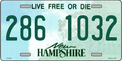 NH license plate 2861032