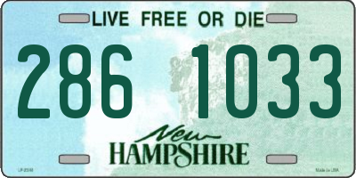 NH license plate 2861033