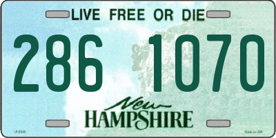 NH license plate 2861070