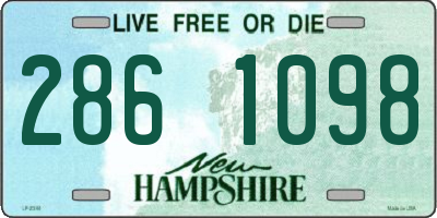 NH license plate 2861098