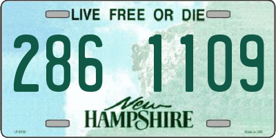 NH license plate 2861109