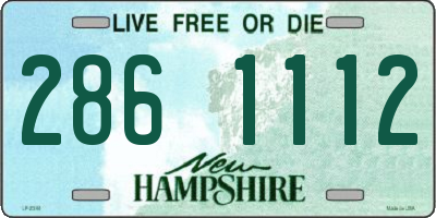 NH license plate 2861112