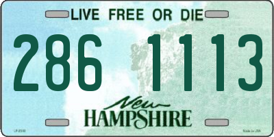 NH license plate 2861113
