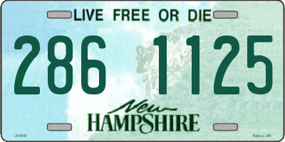 NH license plate 2861125