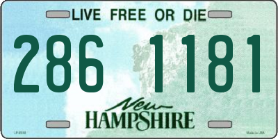 NH license plate 2861181