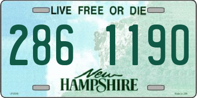NH license plate 2861190
