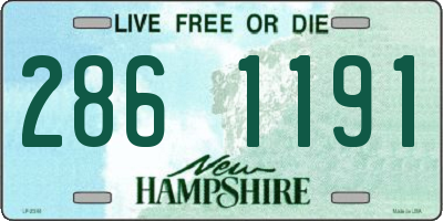 NH license plate 2861191