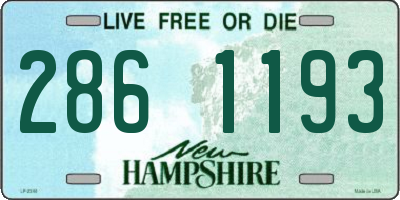 NH license plate 2861193