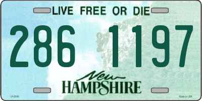 NH license plate 2861197