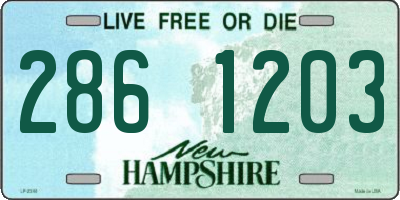 NH license plate 2861203