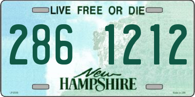 NH license plate 2861212
