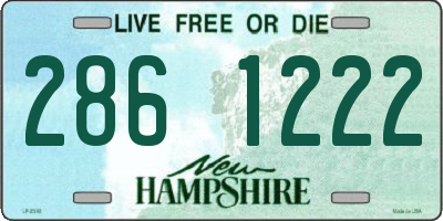 NH license plate 2861222