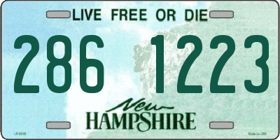 NH license plate 2861223