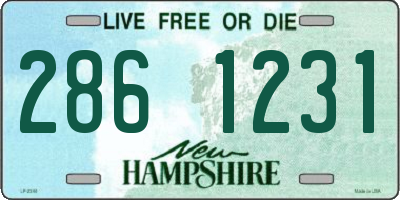 NH license plate 2861231