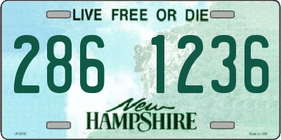 NH license plate 2861236