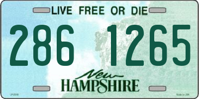 NH license plate 2861265