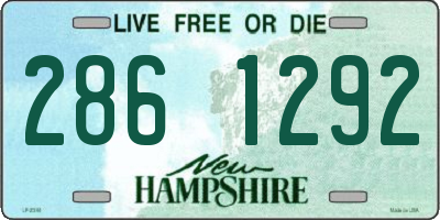 NH license plate 2861292