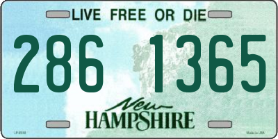 NH license plate 2861365