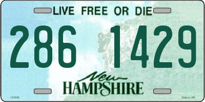 NH license plate 2861429