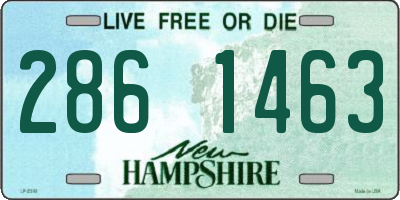 NH license plate 2861463
