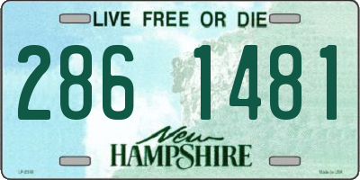 NH license plate 2861481