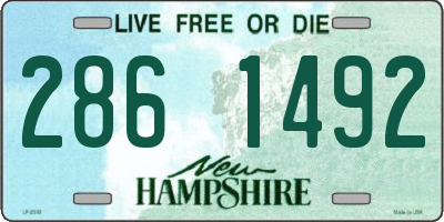 NH license plate 2861492