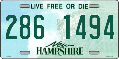 NH license plate 2861494