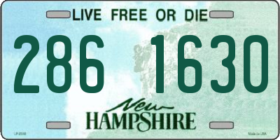 NH license plate 2861630