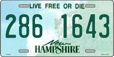 NH license plate 2861643