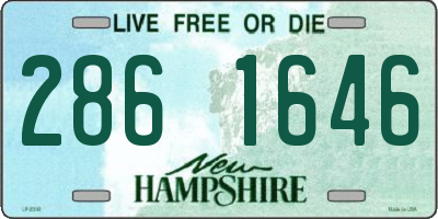 NH license plate 2861646