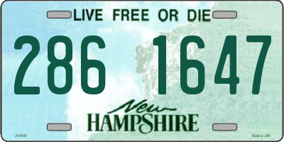NH license plate 2861647