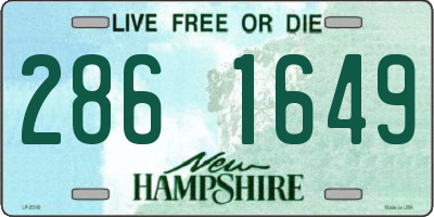 NH license plate 2861649