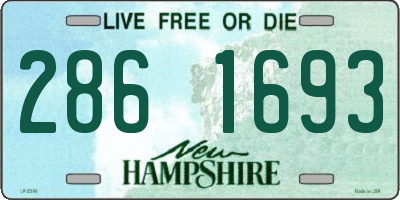 NH license plate 2861693