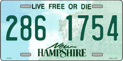 NH license plate 2861754