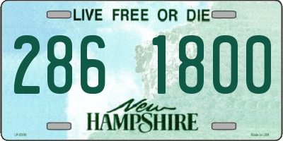 NH license plate 2861800