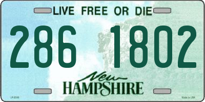 NH license plate 2861802