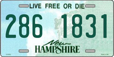 NH license plate 2861831