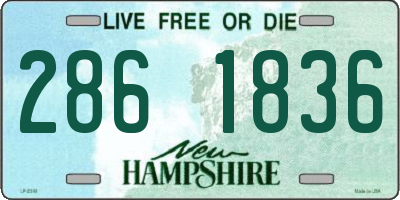 NH license plate 2861836
