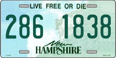 NH license plate 2861838