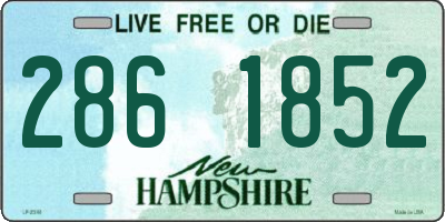 NH license plate 2861852