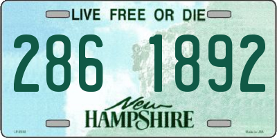 NH license plate 2861892