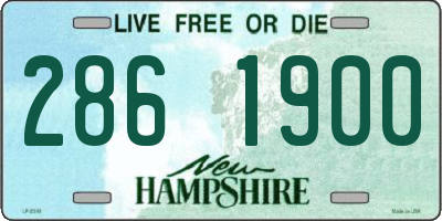 NH license plate 2861900